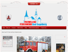 Tablet Screenshot of feuerwehr-badsegeberg.de
